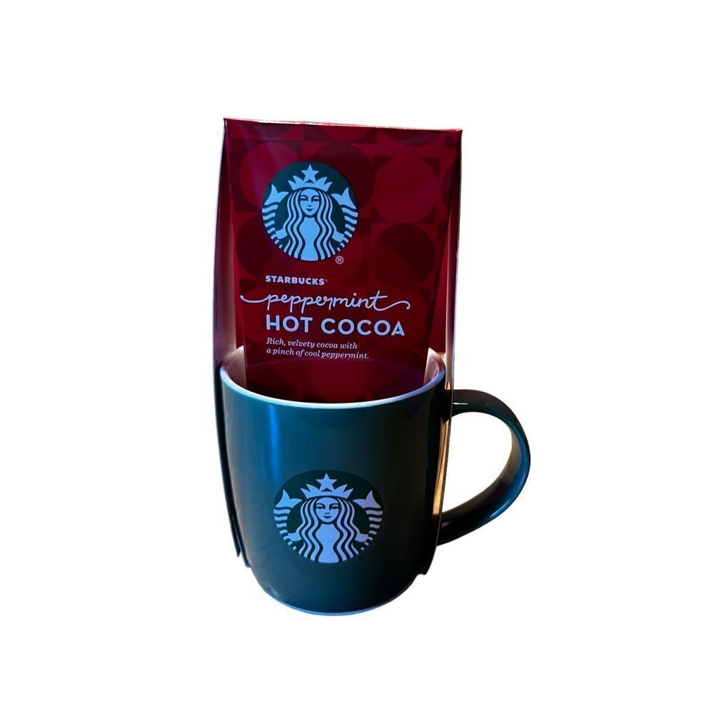Starbucks Holiday 2021 Peppermint Cocoa 12 oz Christmas Coffee Mug Green